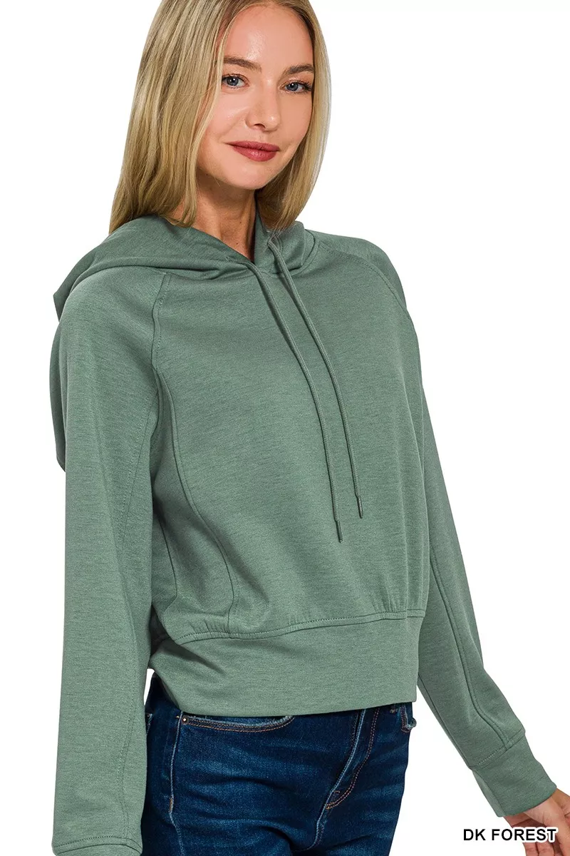 Drawstring Scuba Hoodie