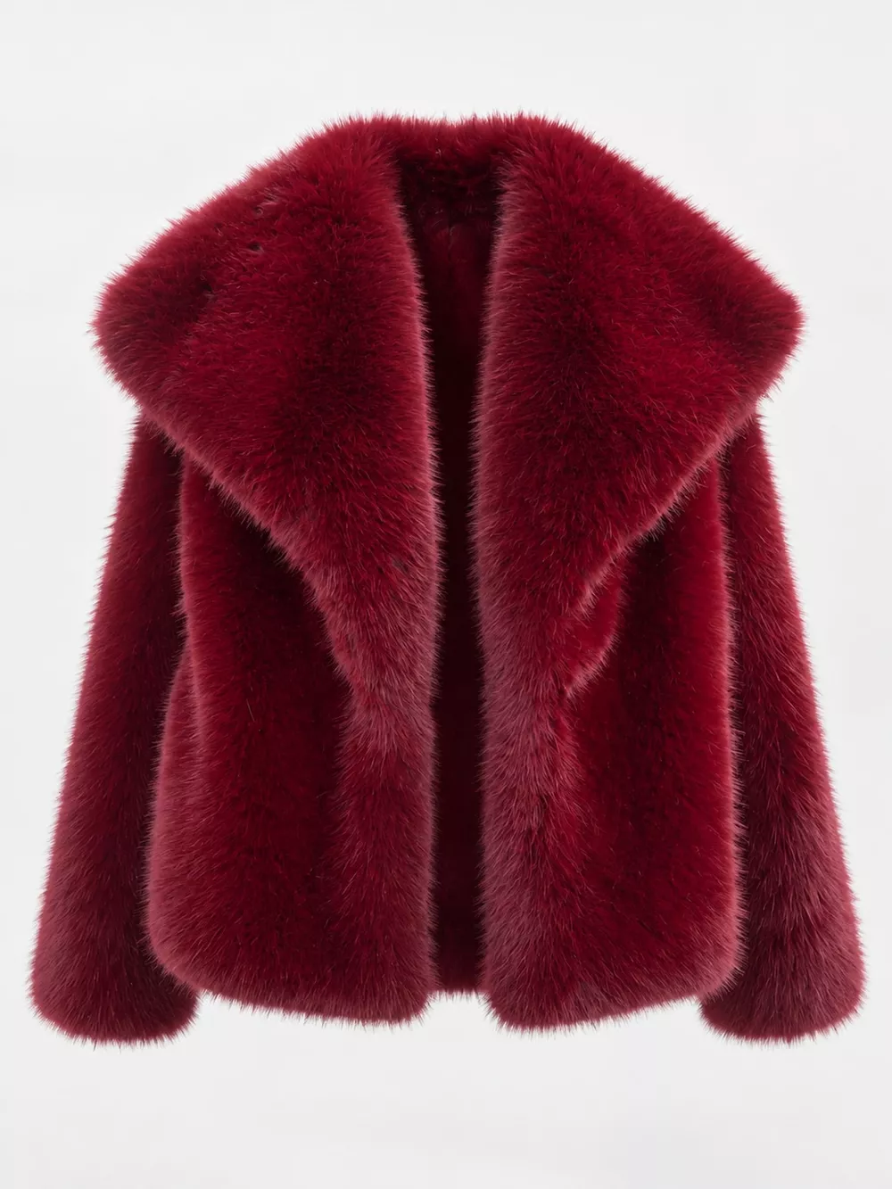 Fox Fur Collar Winter Outerwear, image 76