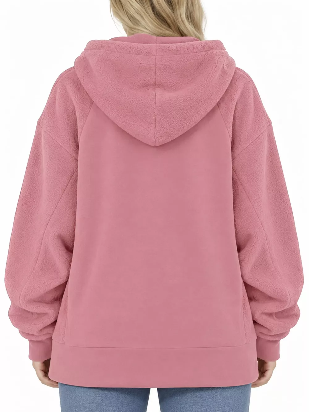 Full Size Fleece Pet-Carrying Hoodie with Cat Pouch Plus Size, image 11