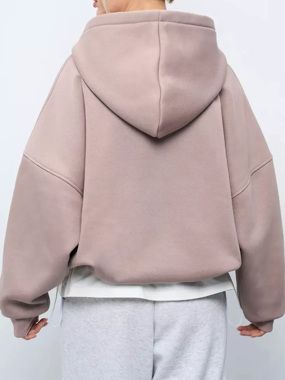 Kangaroo Pocket Dropped Shoulder Hoodie, image 12