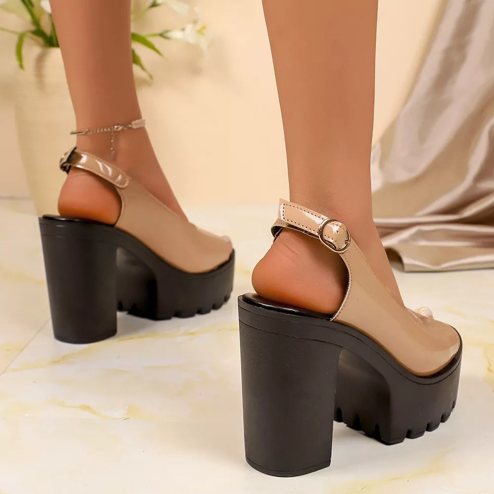 Open Toe Block Heels Sandals, image 10