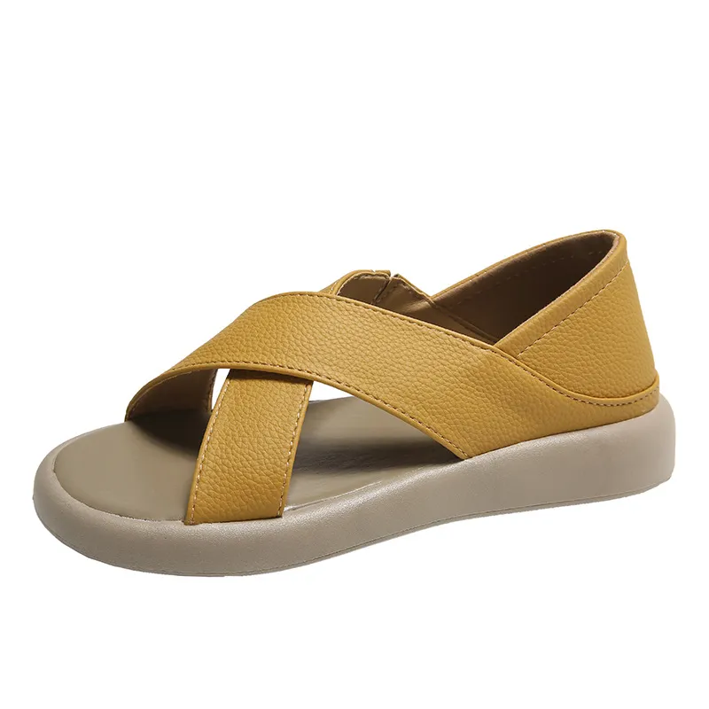 Crossover Platform Comfort Sandals, image 16