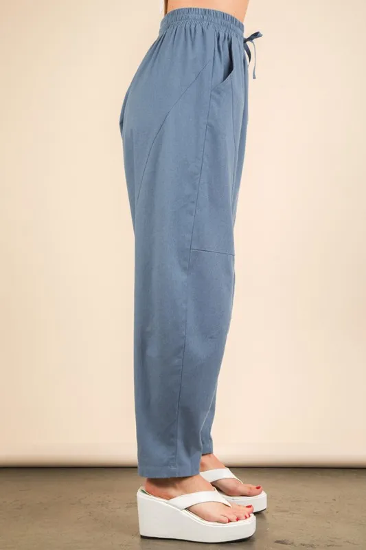 Solid Barrel Comfy Woven Pants, image 6