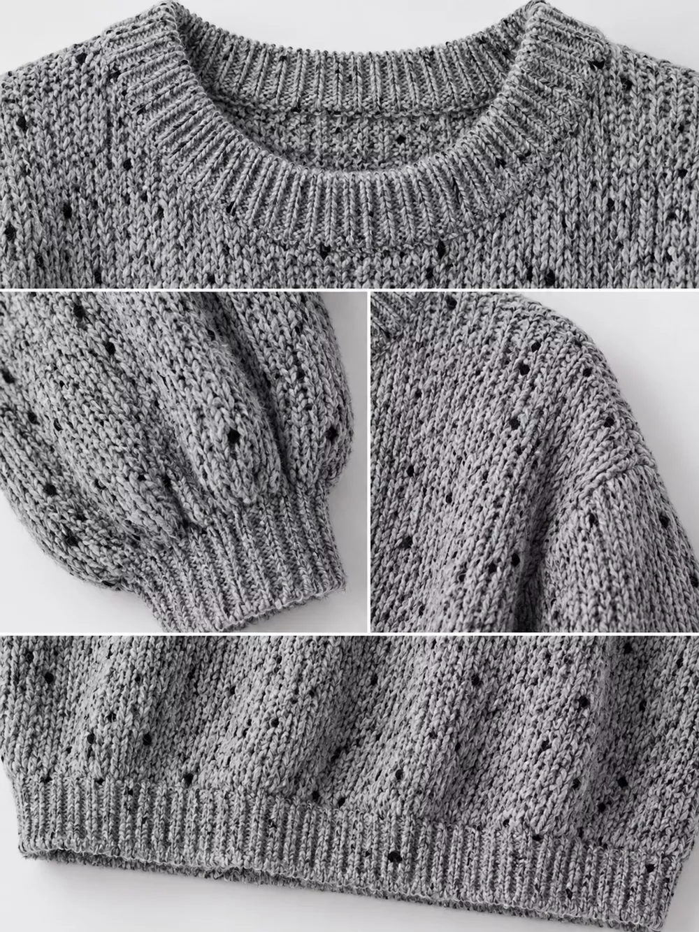 Chunky Knit Round Neck Sweater, image 10