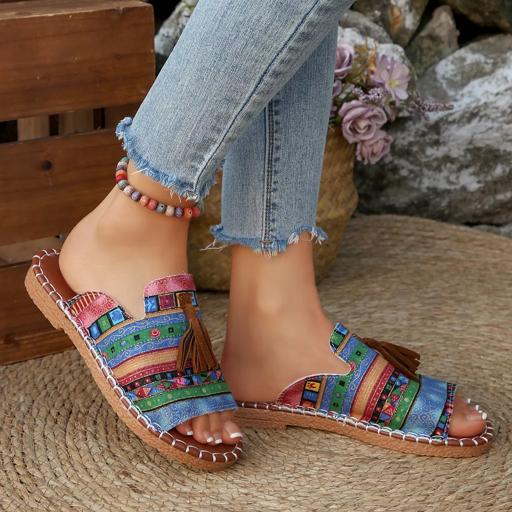 Tassel Open Toe Sandals, image 9