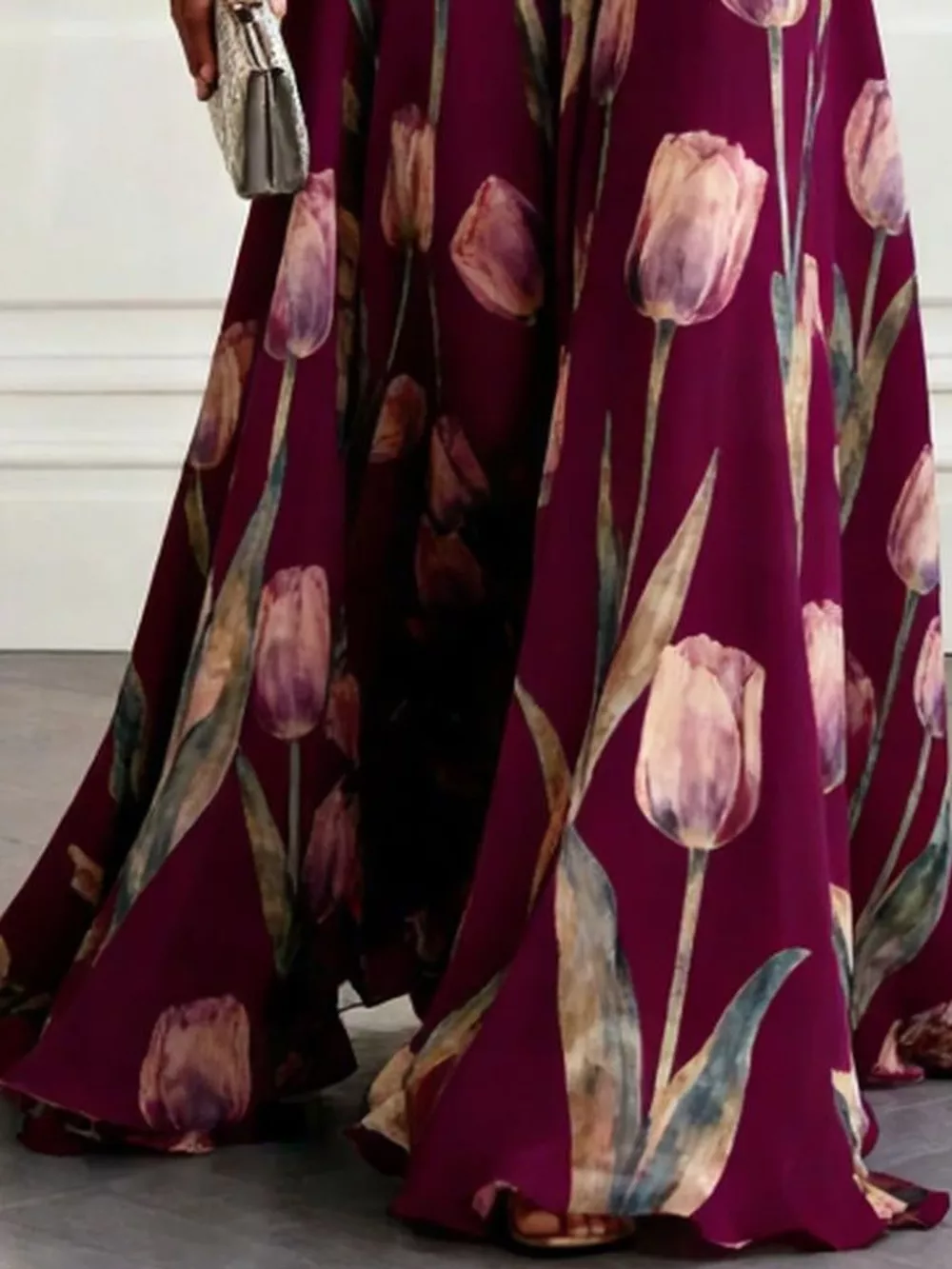 Full Size Sleeveless Floral Print Maxi Dress Plus Size, image 16