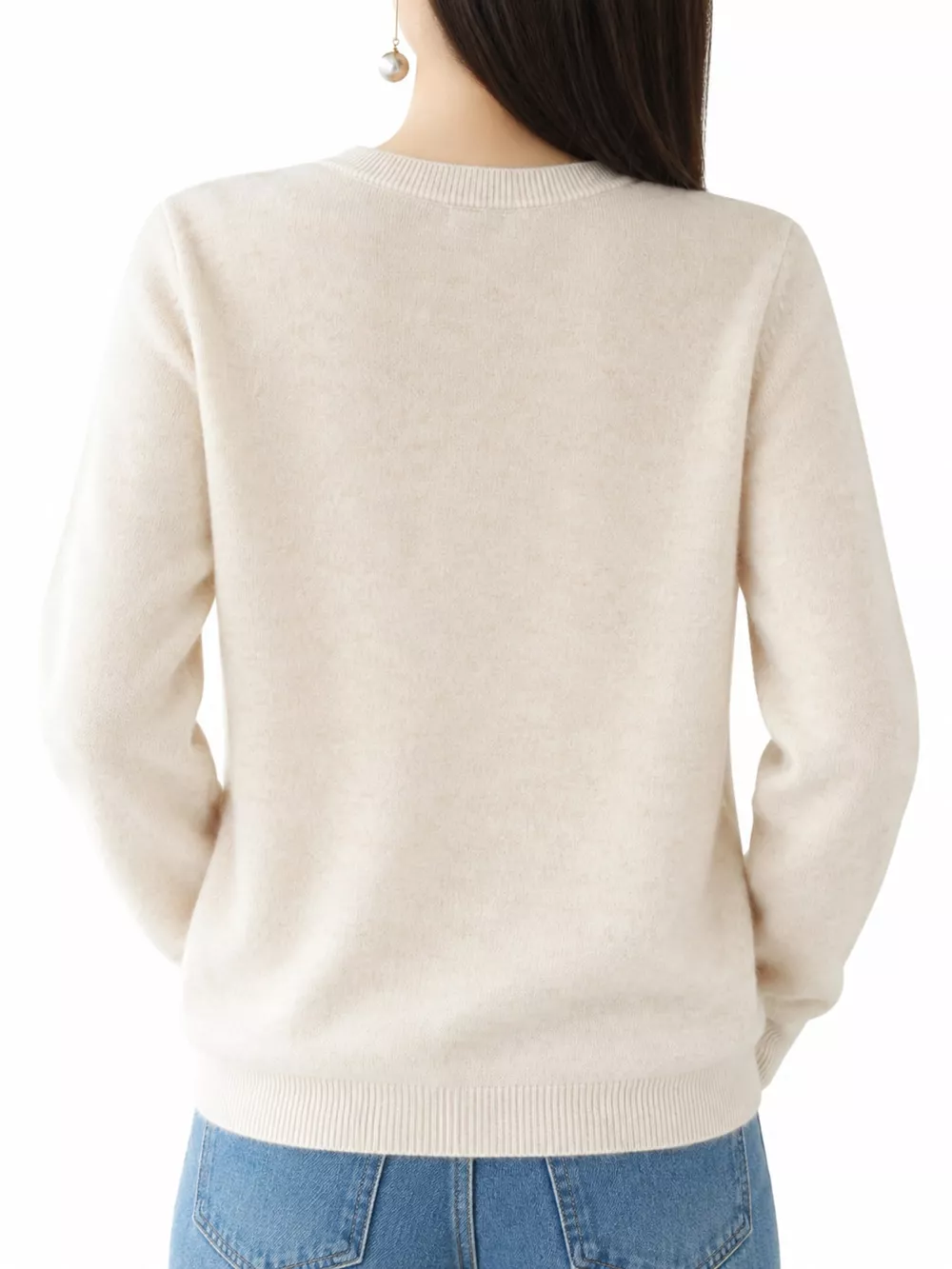Classic Crew Neck Knit Cardigan, image 19