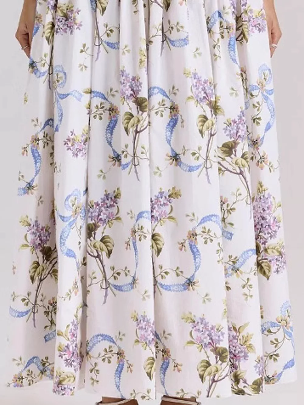 Floral Spaghetti Straps Midi Dress, image 36