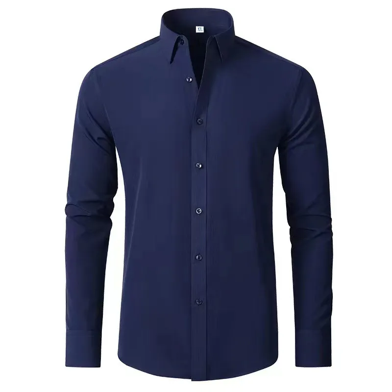 Men's Plus Size Button Up Long Sleeve Shirt, image 3
