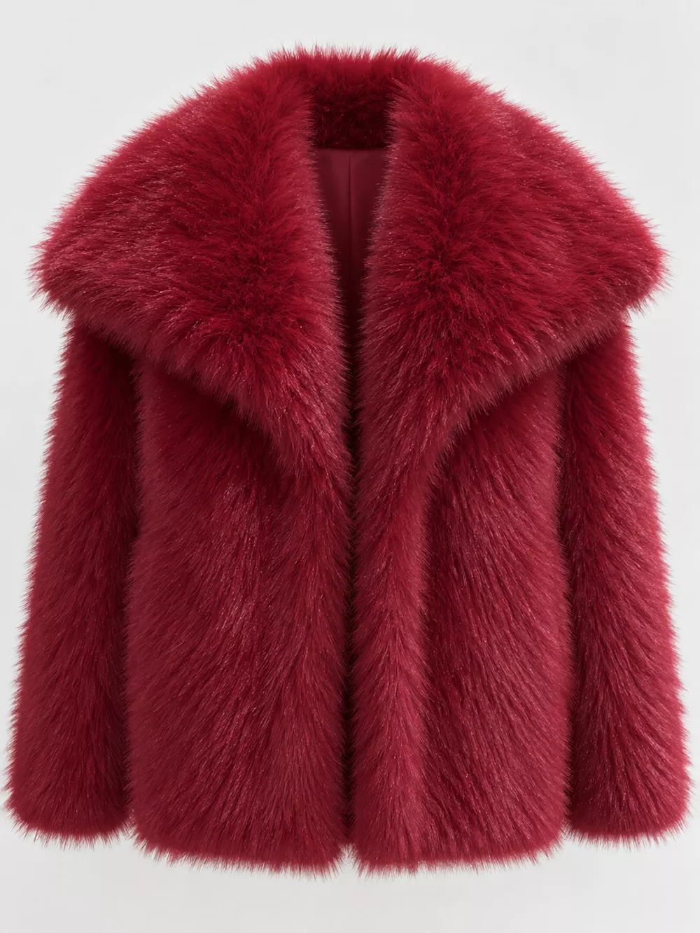 Fox Fur Collar Winter Outerwear, image 52