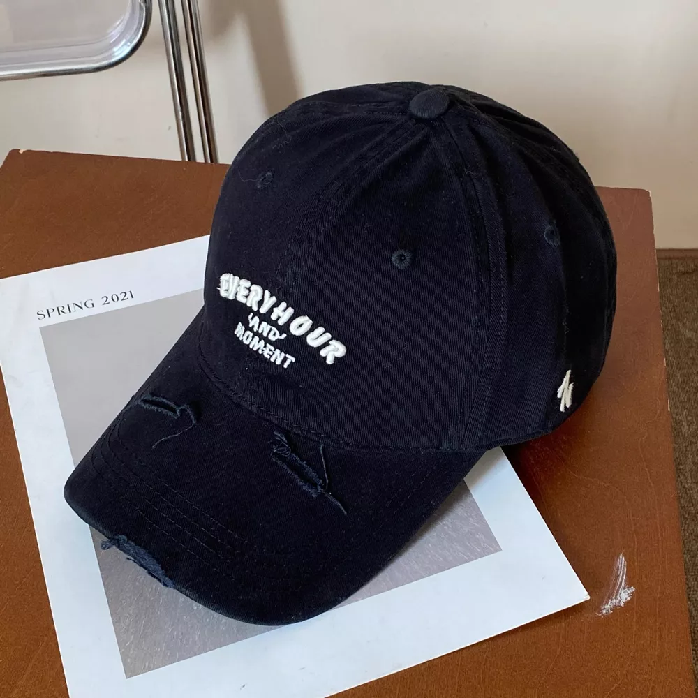 Distressed Embroidered Baseball Cap, image 5