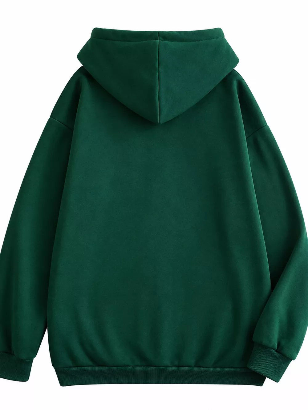 Full Size Oversized Solid Zip-Up Hoodie with Drawstring Plus Size, image 48