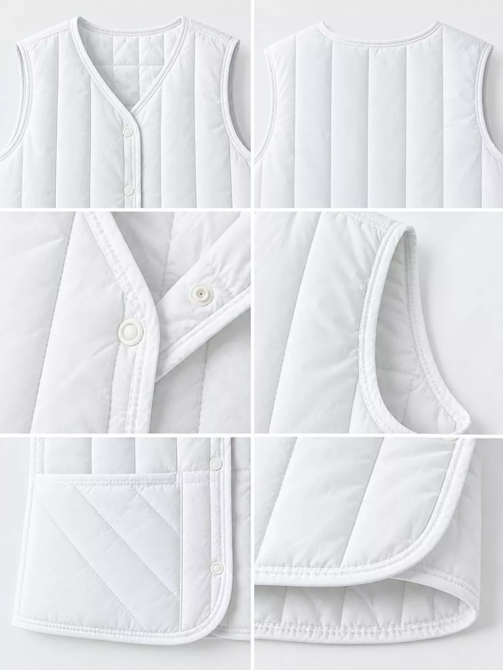 Full Size Quilted Button Up Vest Coat Plus Size, image 53