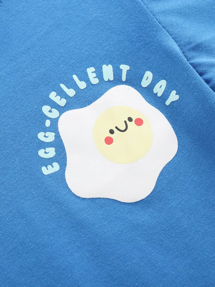 Children's Sunny Egg Graphic Tee and Shorts Set, image 4