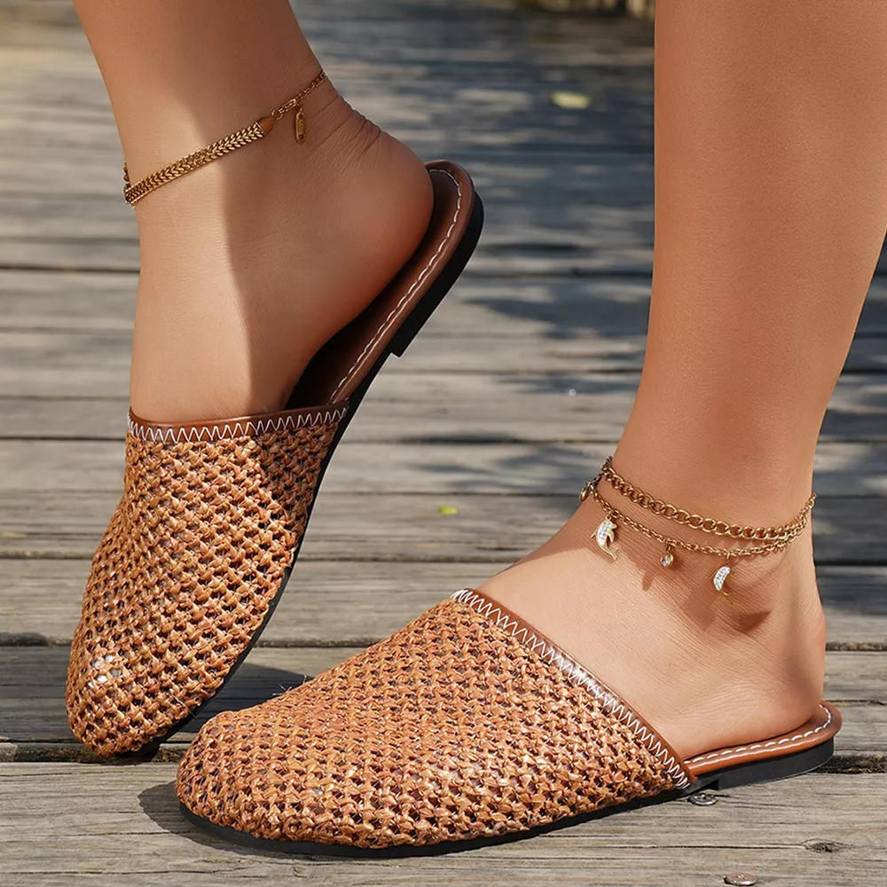 Round Toe Flats Sandals, image 4