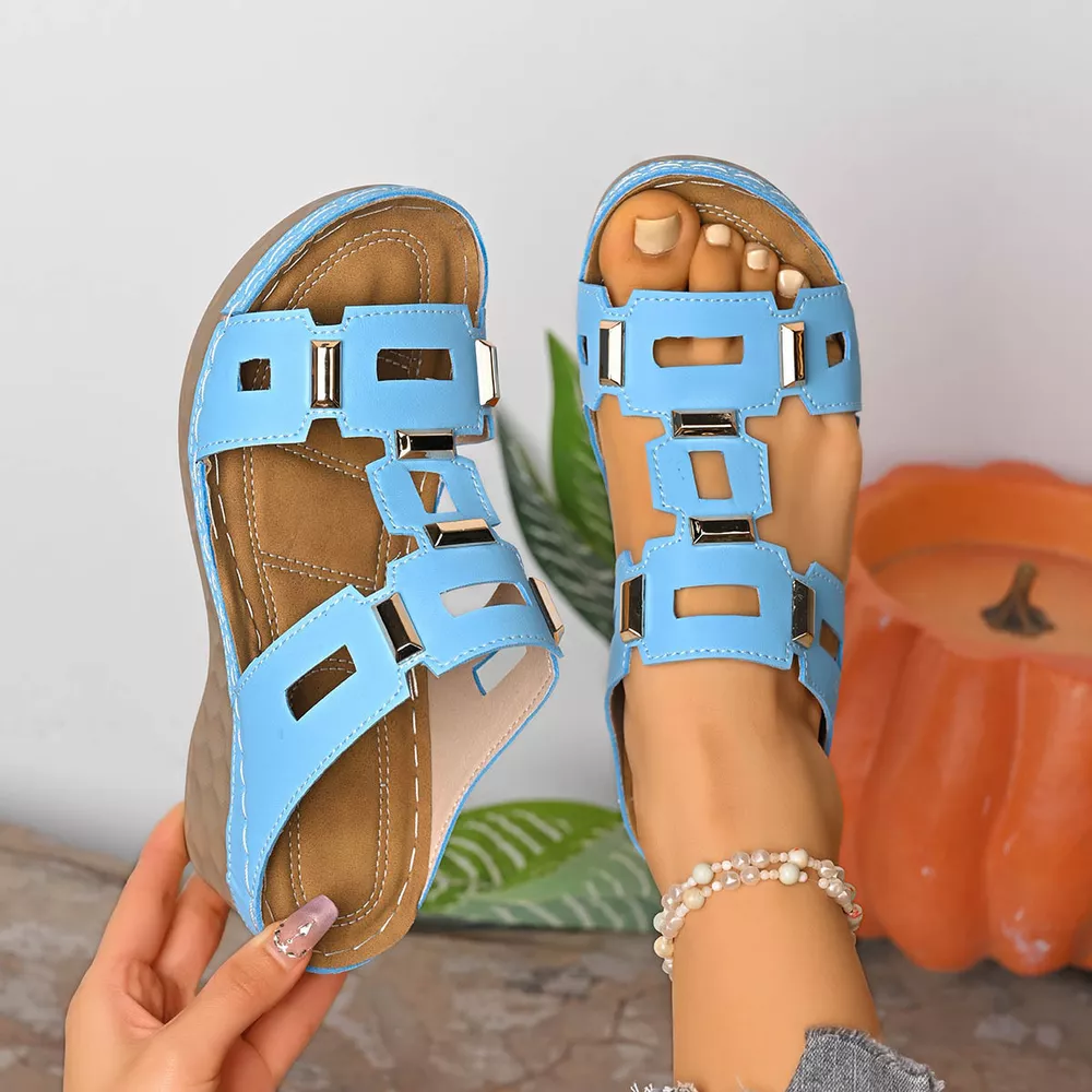 Open Toe Wedge Sandals, image 7