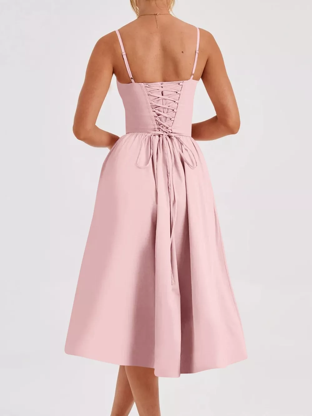 Sweetheart Neck Midi Cami Dress, image 28