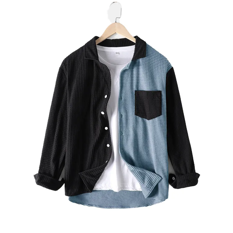 Men's Full Size Plaid Button Up Long Sleeve Shirt Plus Size, image 2