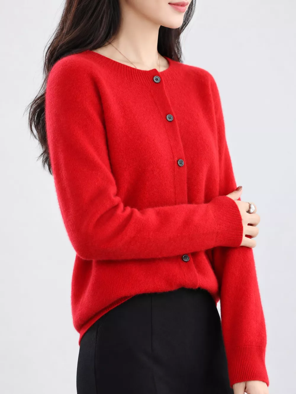 Button-Down Long Sleeve Cardigan, image 61