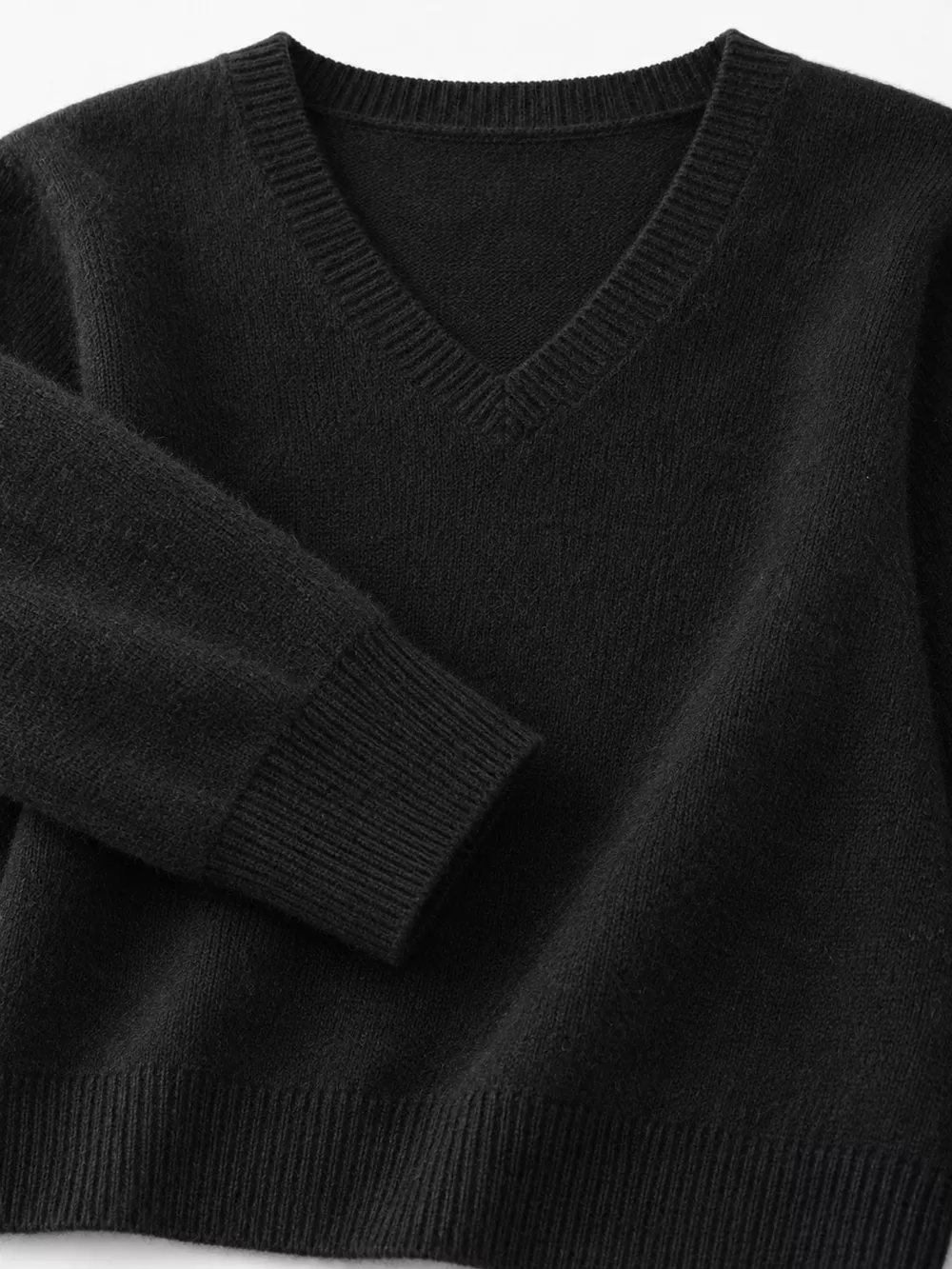 V-Neck Solid Color Sweater, image 20