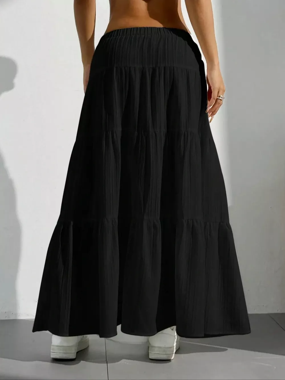 Flowy Tiered Maxi Skirt, image 11