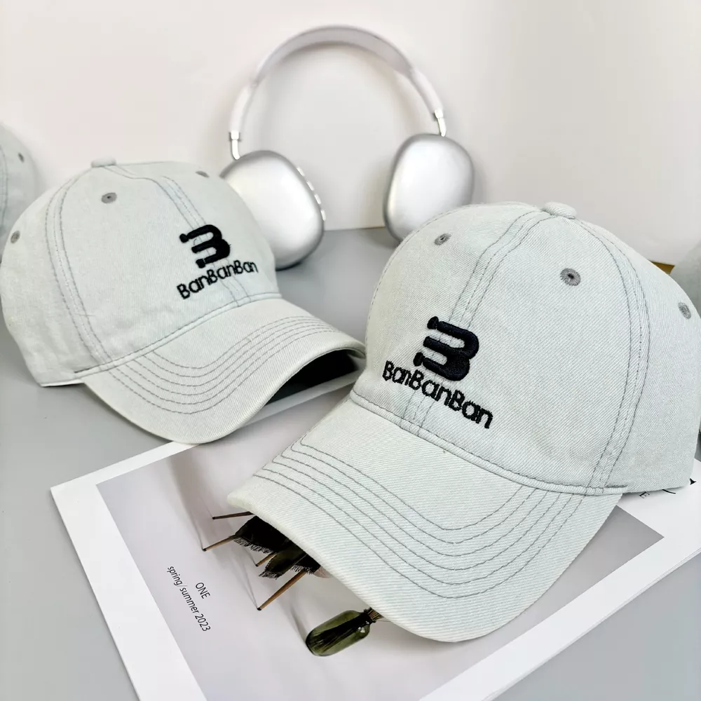 Embroidered Denim Baseball Cap, image 2