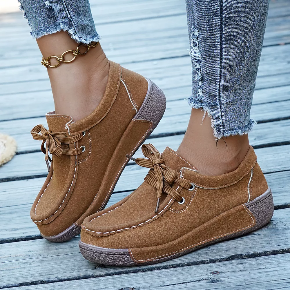 Lace Up Round Toe Sneakers, image 15