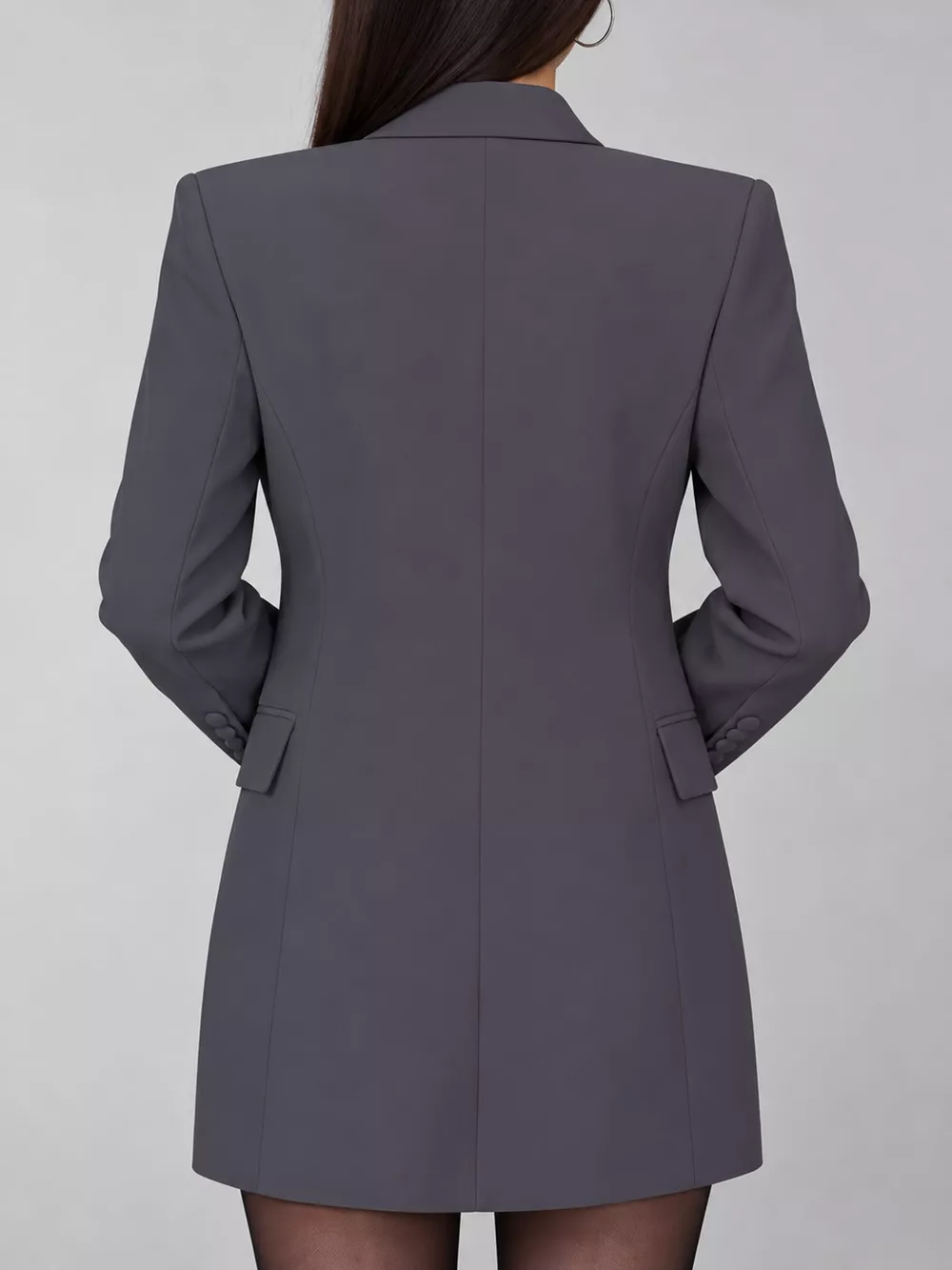 Full Size Double-Breasted Slim-Fit Blazer Plus Size, image 25