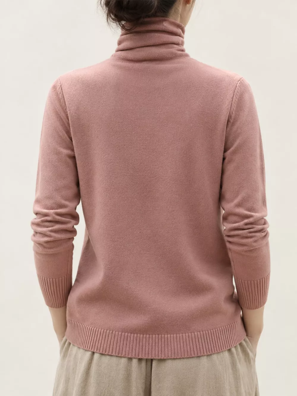 Full Size Slim-Fit Turtleneck Knit Top Plus Size, image 16