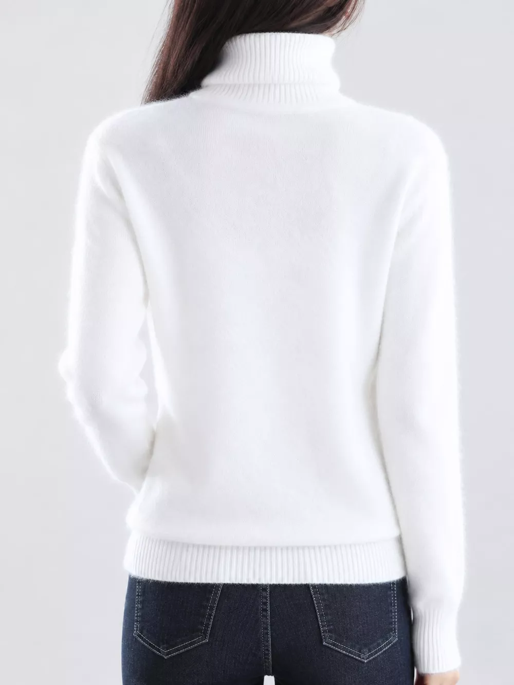 Full Size Turtleneck Long Sleeve Sweater Plus Size, image 18