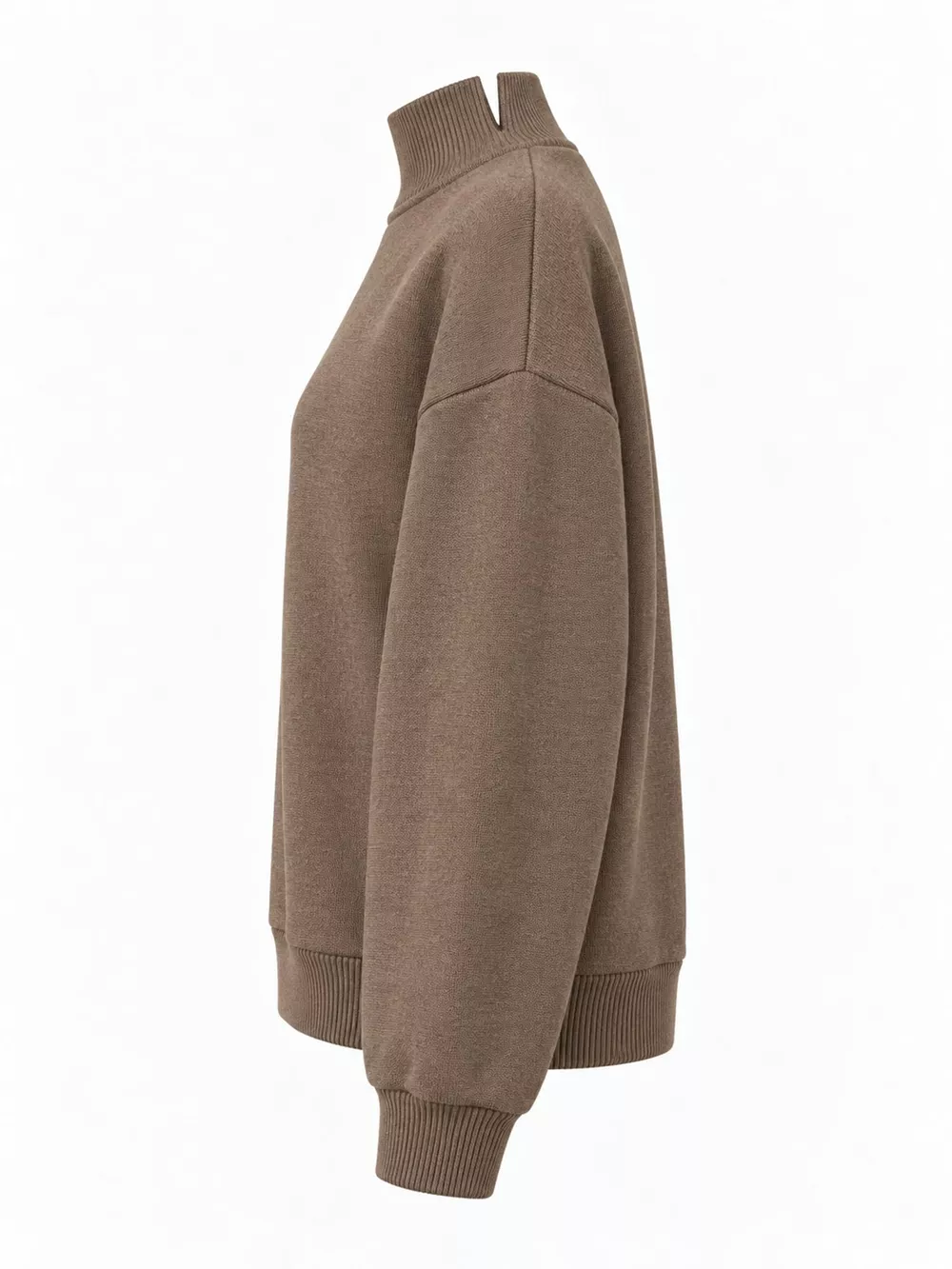 Oversized Mock Neck Long Sleeve Sweatshirt, image 46