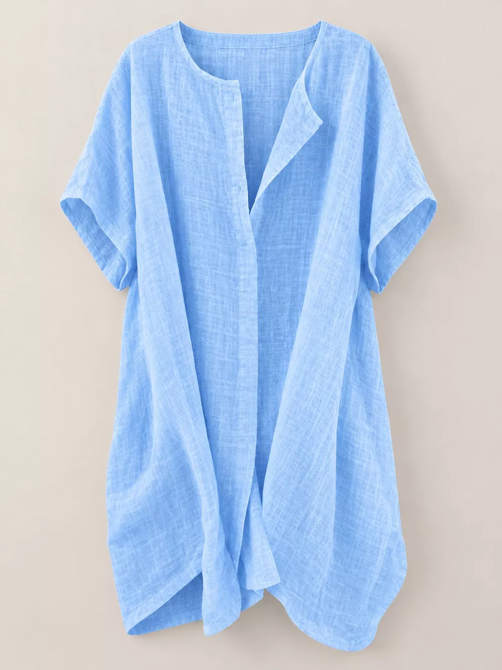 Full Size Casual Loose Fit Beach Short Sleeve Shirt Plus Size, image 22