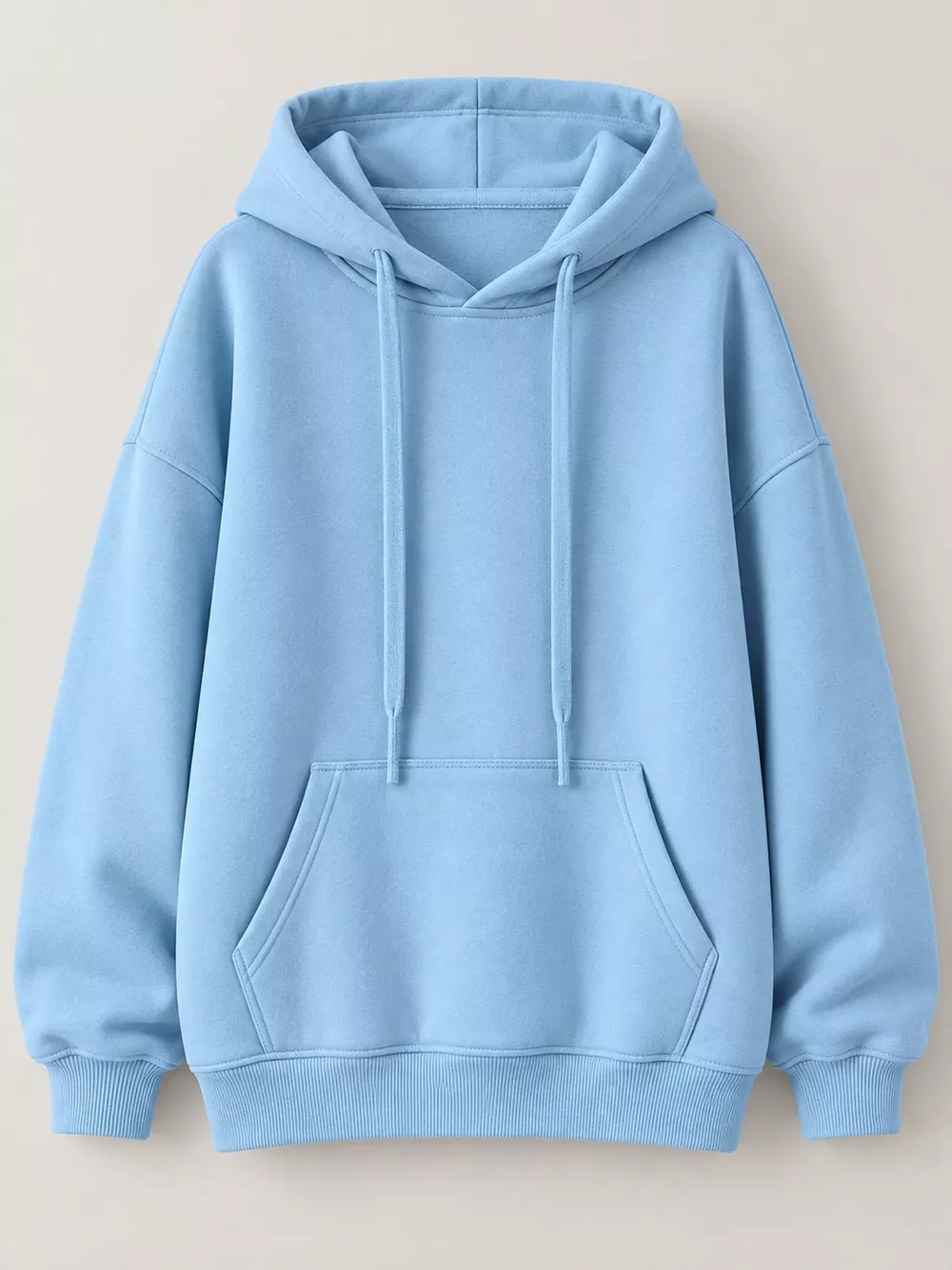 Drawstring Dropped Shoulder Hoodie, image 4