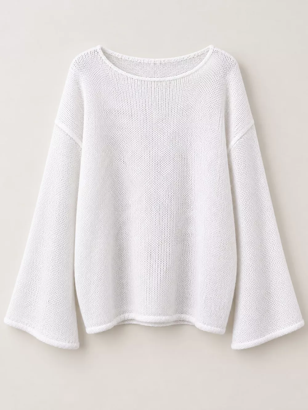Lightweight Dropped Shoulder Knit Cover Up, image 5