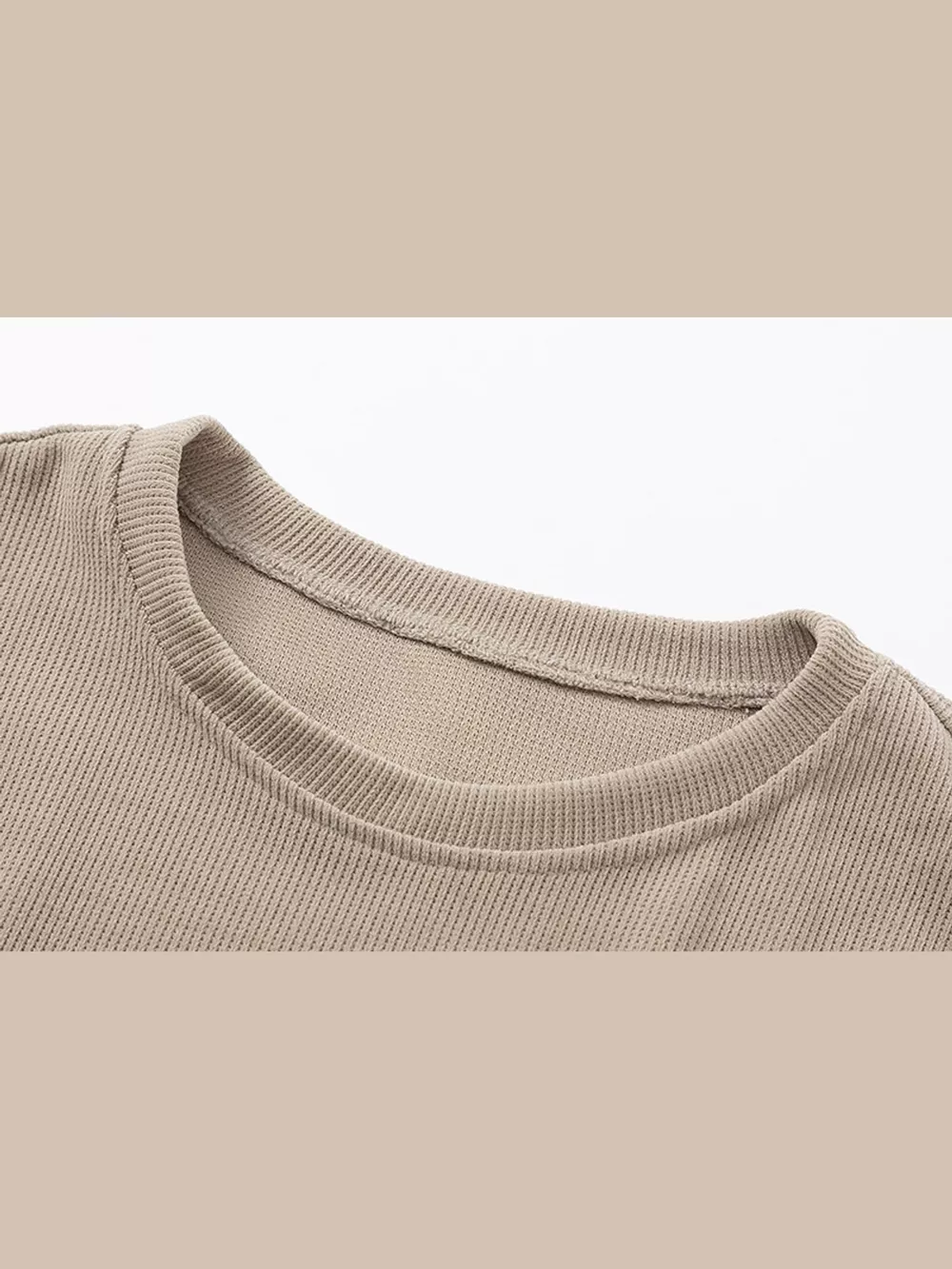 Casual Crew Neck  Dropped Shoulder Sweatshirt, image 5