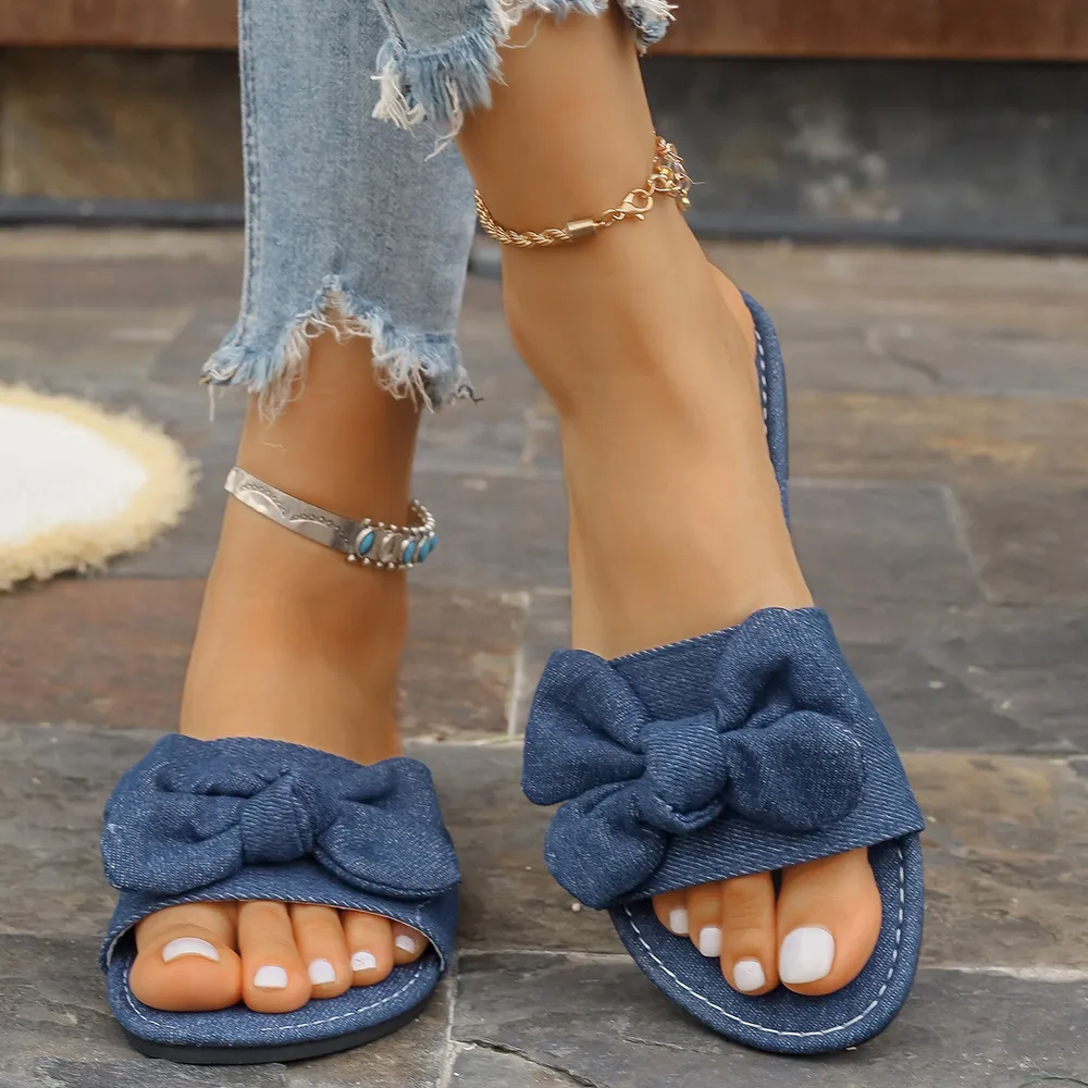 Bow Tie Flat Sandals, image 6