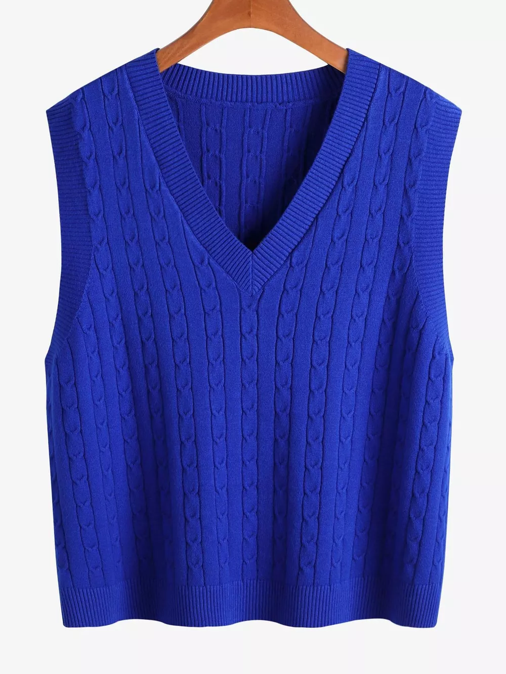 Plus Size Cable Knit Sweater Vest, image 18