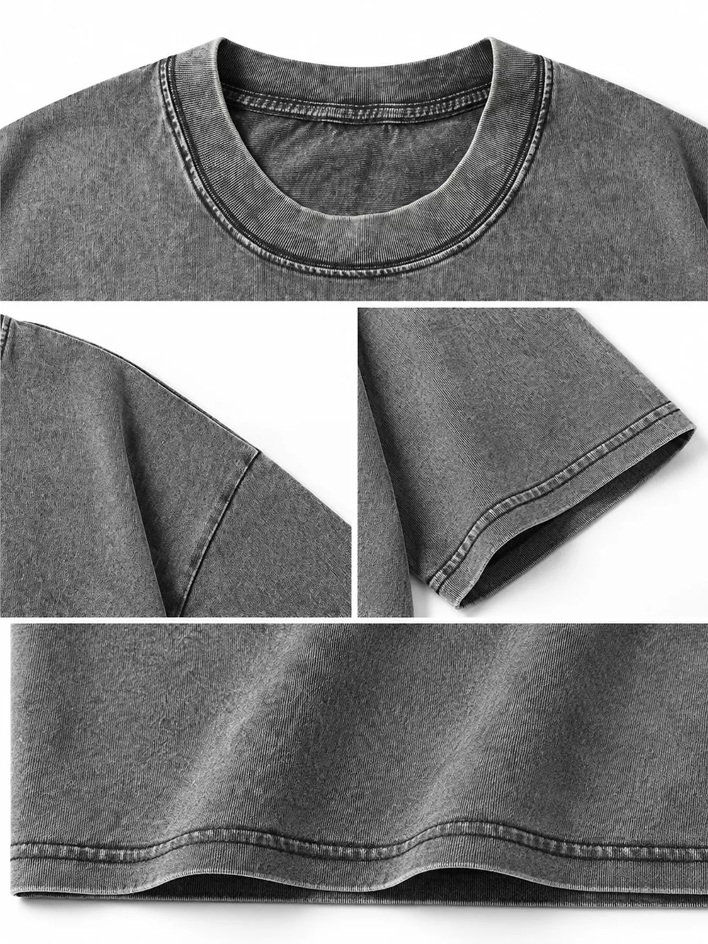 Men's Full Size Vintage Acid Wash Oversized Crewneck T-Shirt Plus Size, image 16