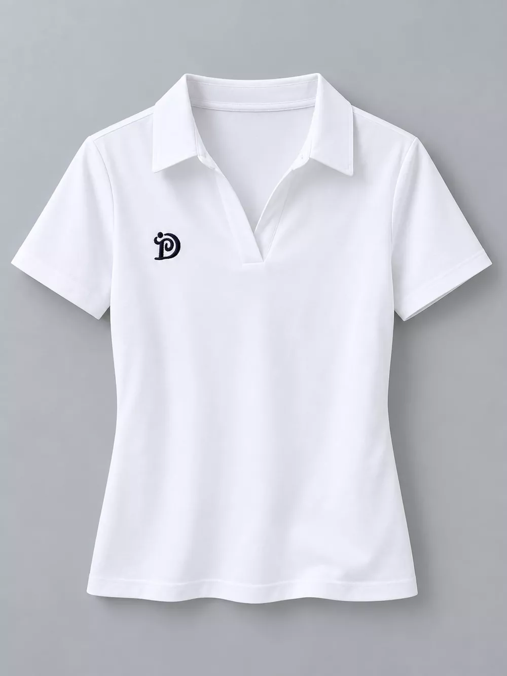 Plus Size Collared Neck Short-Sleeve Polo, image 14