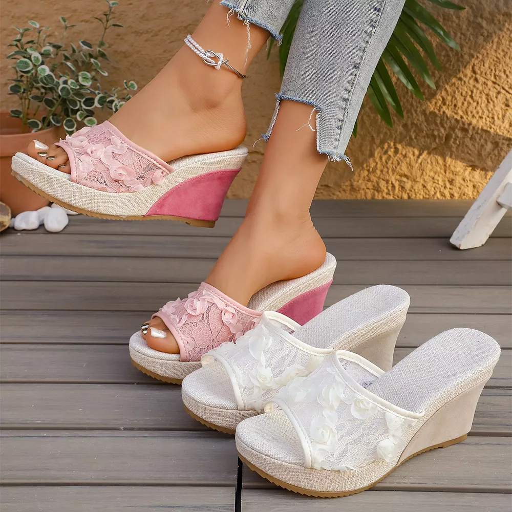 Open Toe Wedge Sandals, image 2