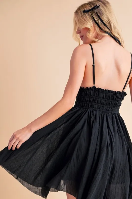 Lace Detail Mini Cami Dress, image 8