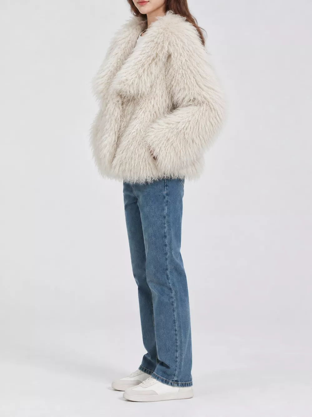 Faux Fur Open-Front Cropped Outerwear, image 15
