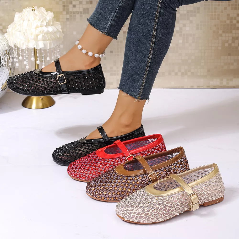 Sparkling Mesh Mary Jane Sneakers, image 2
