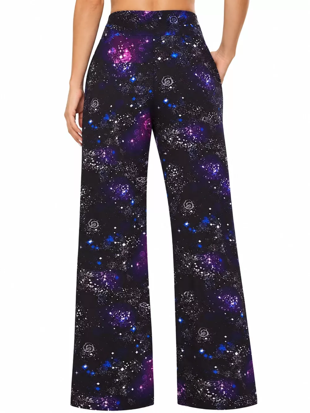 High-Waisted Wide-Leg Lounge Bottoms with Pockets, image 30