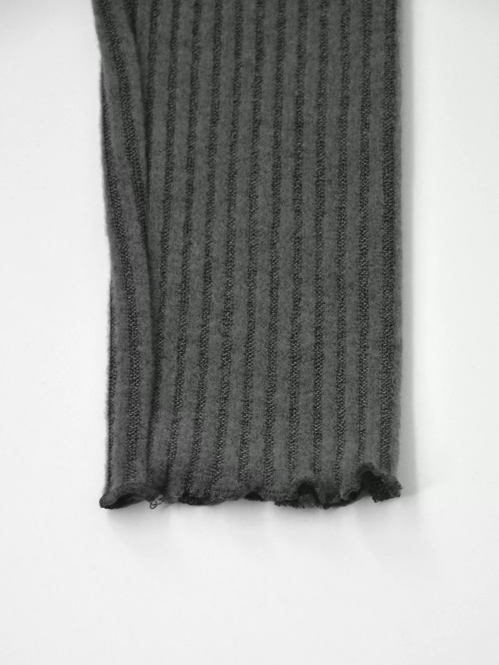 Asymmetrical One-Shoulder Ribbed Knit Top, image 8