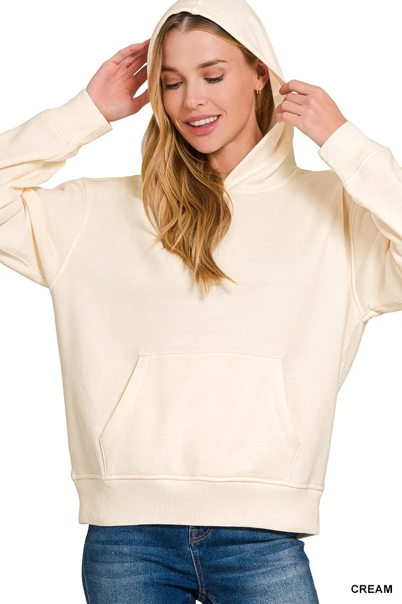 Fleece Kangaroo Pocket Hoodie, image 3