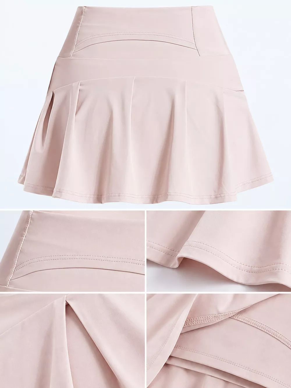 High-Waisted Pleated Active Skirt, image 14