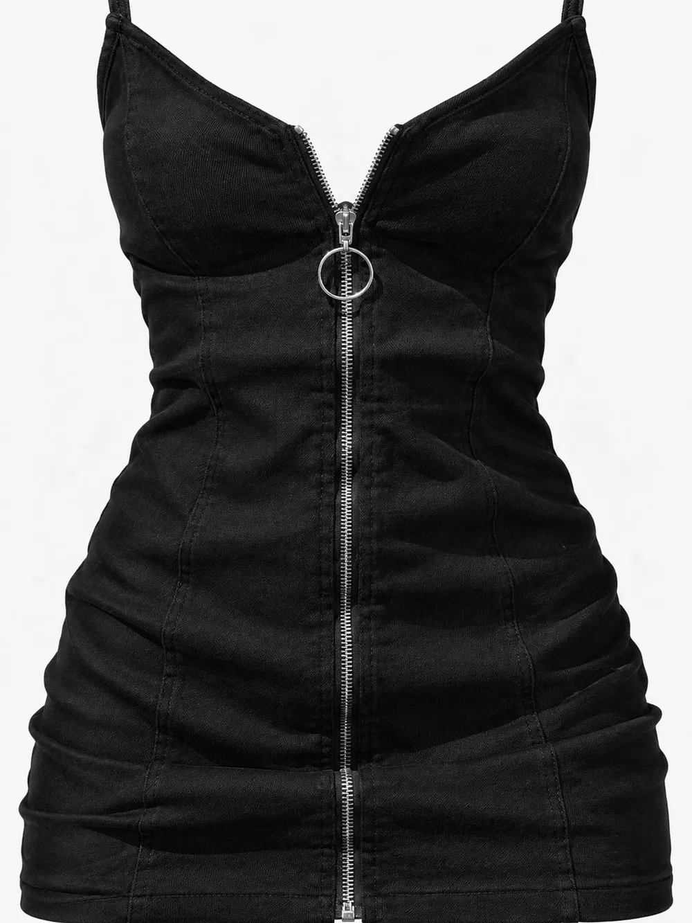 Full Size Zip-Front Bodycon Mini Dress Plus Size, image 15