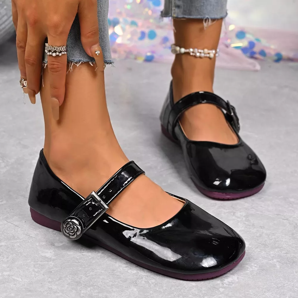 Buckle Strap Mary Jane Loafers, image 11
