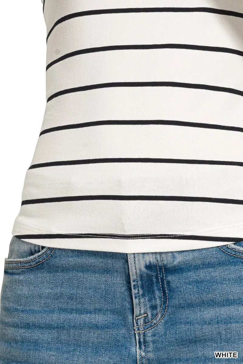Striped Round Neck Tank Top, image 4